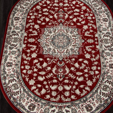 Ковер D412 - RED - Овал - коллекция GAVANA