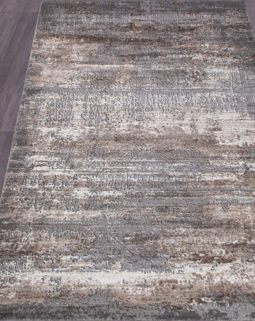 Ковер турецкий 04050C ARMINA (PP Heatset Высокоплотный, серый, коричневый)