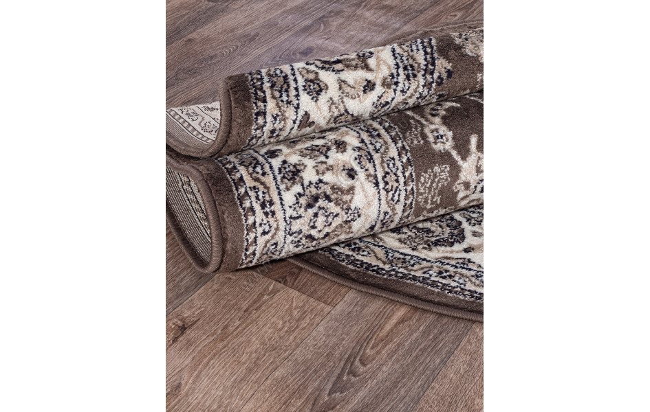 Ковер Valencia Delux d251 - BROWN - Овал 