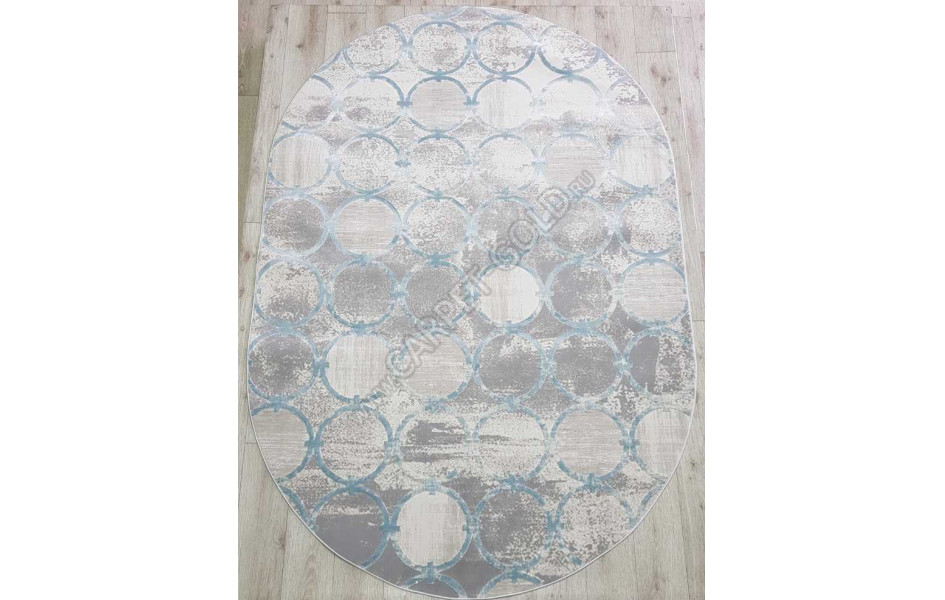 Ковер 36444B OVAL BLUE / BLUE Amatis (Reis) овал