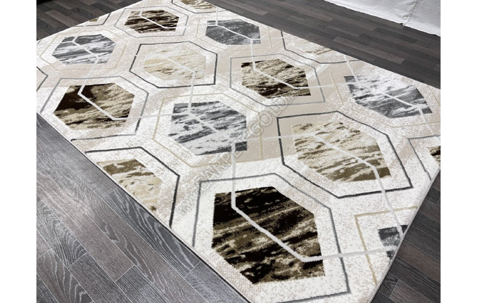 Турецкий ковер 40709A_KOYU GRI / KAHVE