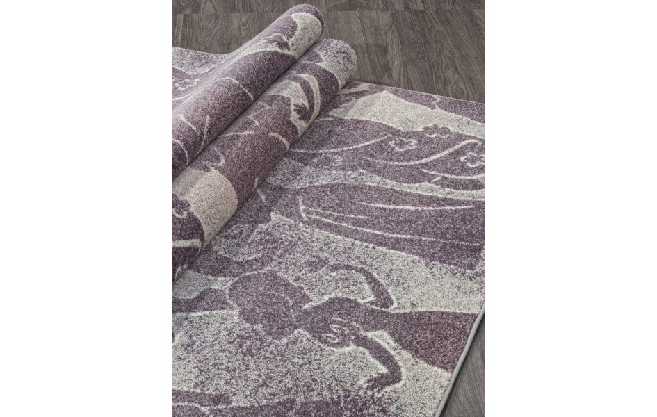 Ковер SV19 - GRAY-PINK - Прямоугольник - коллекция SOFIT