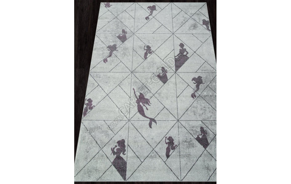 Ковер SV18 - GRAY-PINK - Прямоугольник - коллекция SOFIT