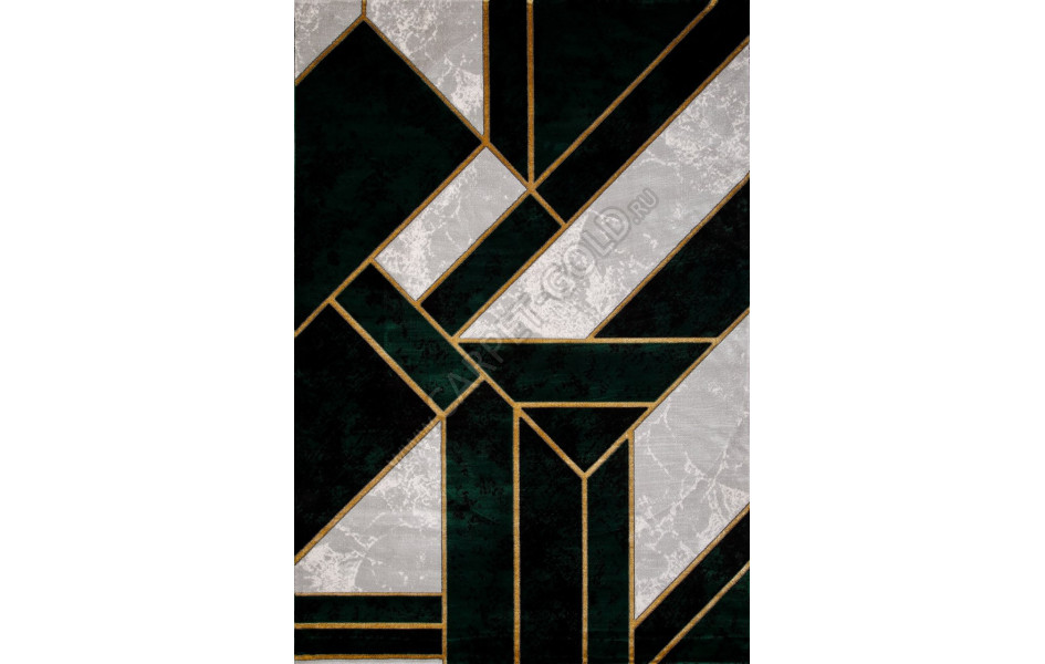 Ковер 04423Y - GREEN / GREEN - Прямоугольник - коллекция OMEGA