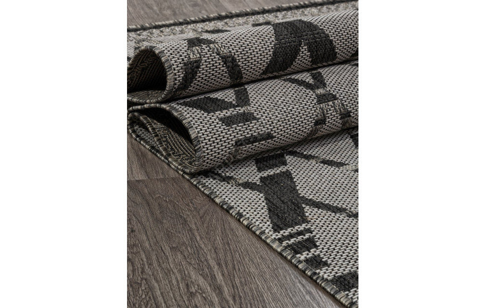 Ковер S135 - BLACK-GRAY - Прямоугольник - коллекция KAIR