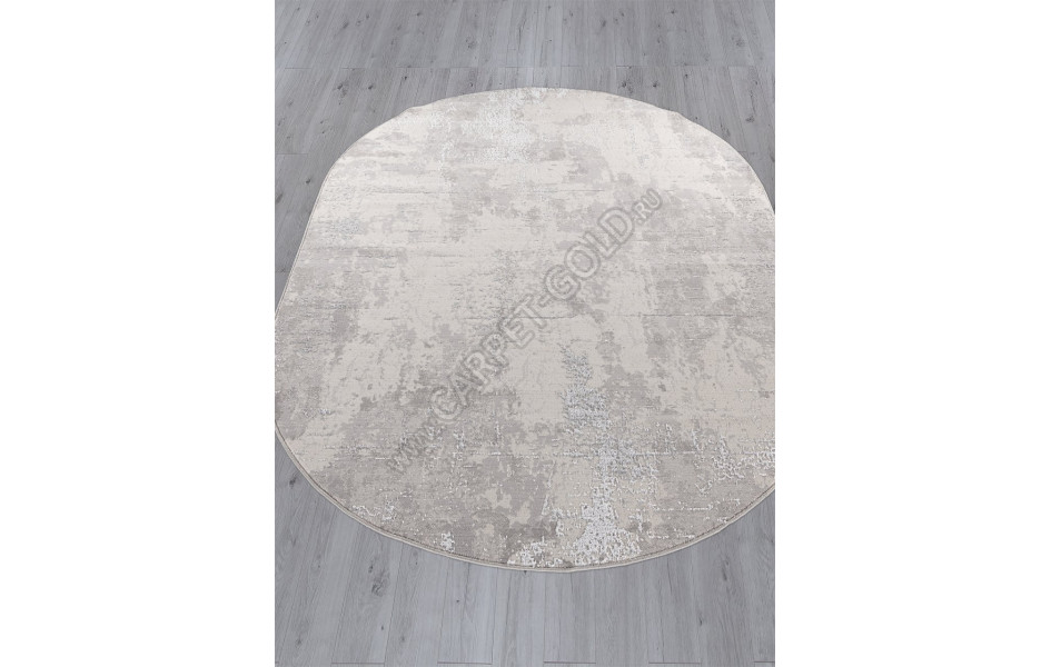 Ковер F169 - CREAM-GRAY - Овал - коллекция LIMAN