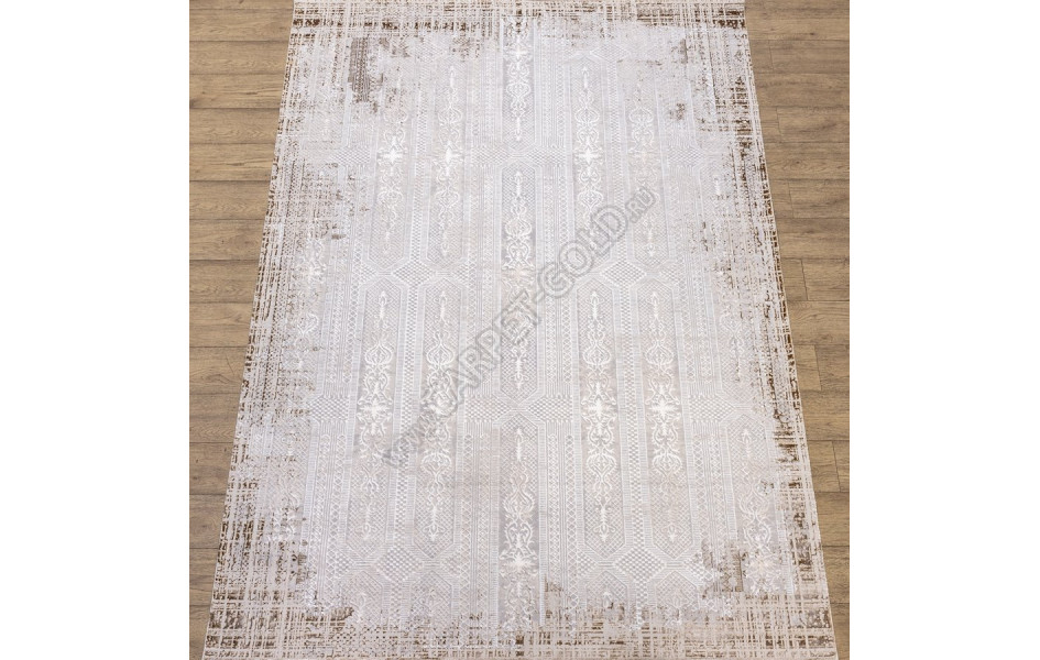 КОВРЫ ДИЗАЙН N907A ЦВЕТ WHITE / BEIGE_1 Prado