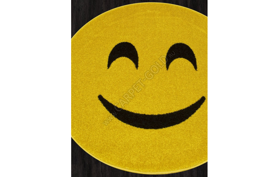 Ковер NC16 - YELLOW - Круг - коллекция SMILE